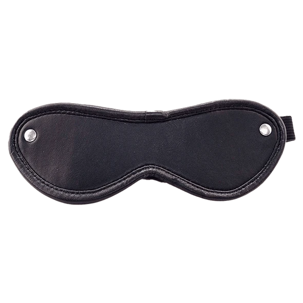 Leather Blindfold Black