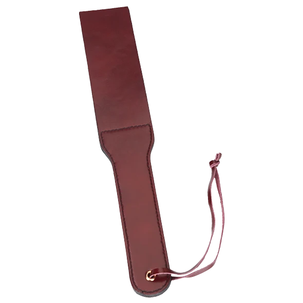 Wine Red - Leather Split Tawse Paddle