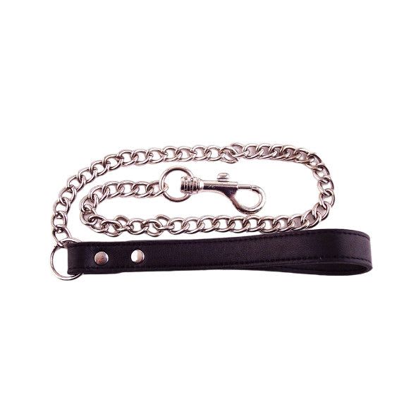 Leather Lead With Chain