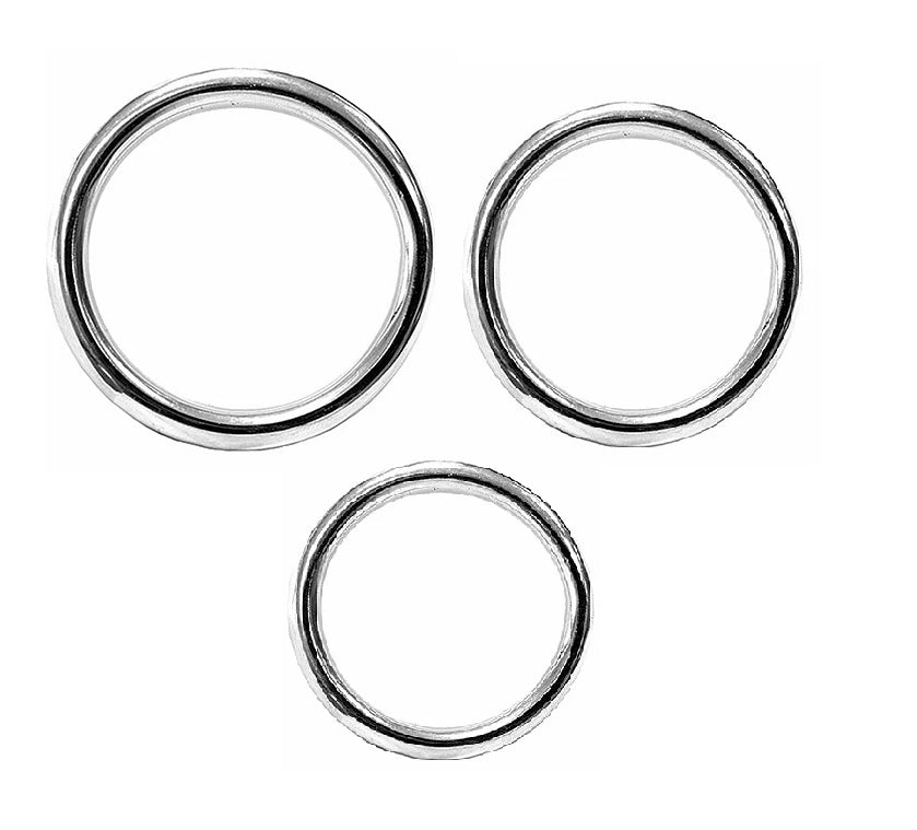 Stainless Steel 3 Ring Set 45mm, 50mm, 55mm Rings