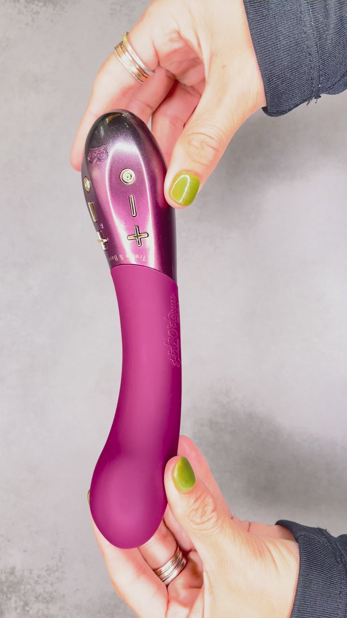 Demo video of Hot Octopuss Kurve, G-spot vibrator with dual motors and soft gel tip for intense G-spot stimulation, waterproof and rechargeable.